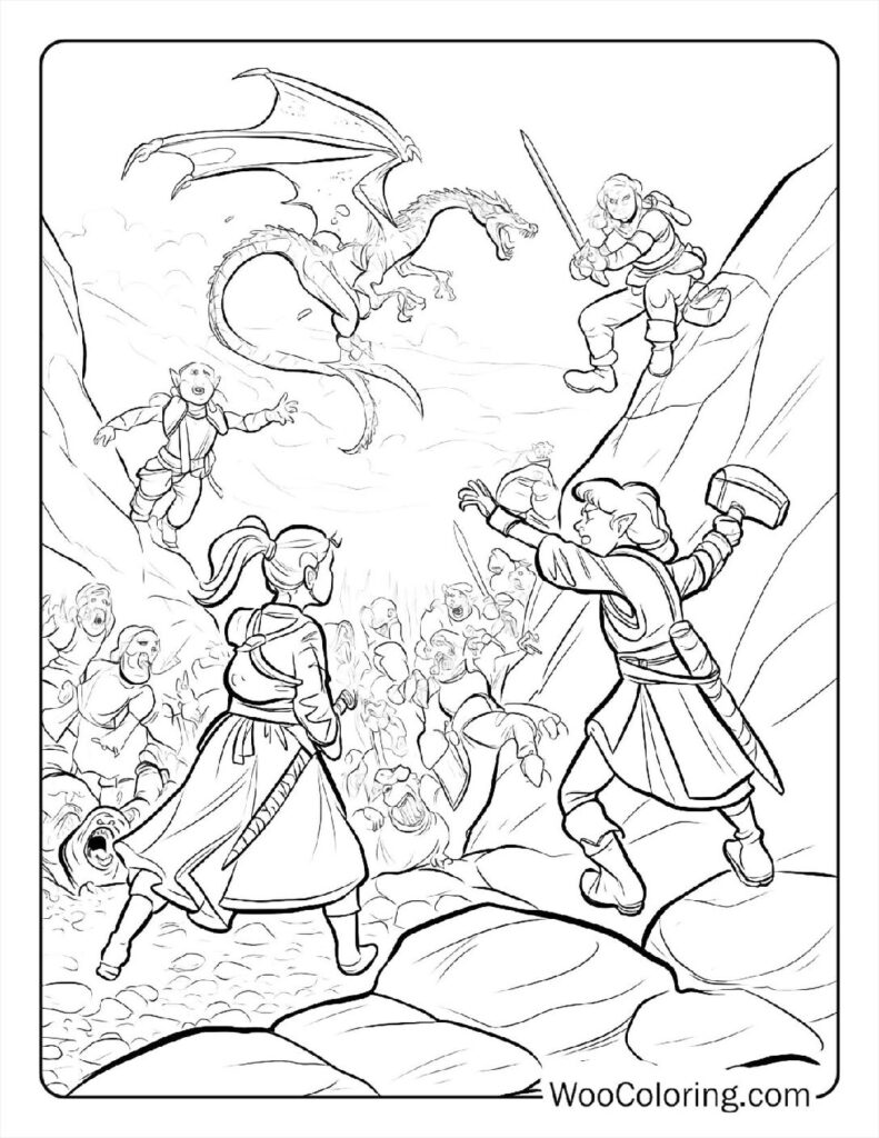 100 Dungeons Dragons coloring pages Free PDF To Print - 94