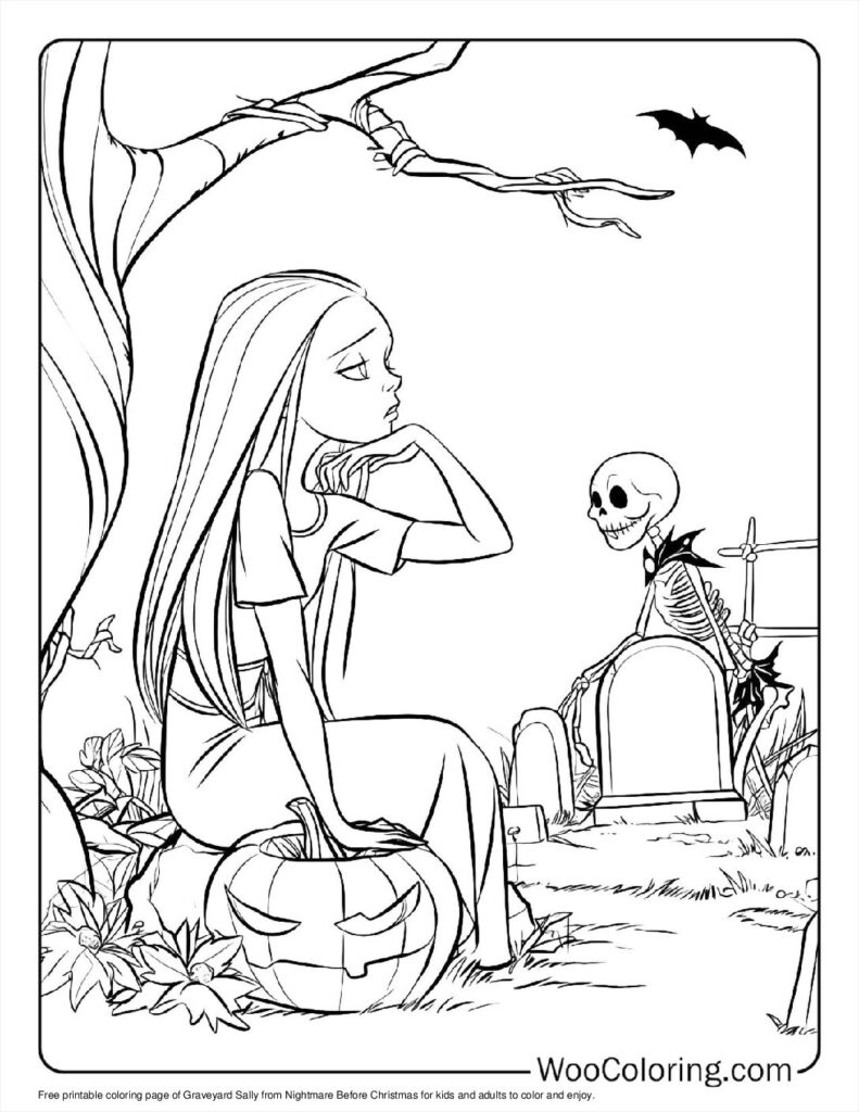 100  Nightmare Before Christmas coloring pages  Free PDF To Print  - 59
