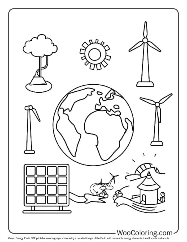 100  Earth coloring pages  Free PDF To Print  - 51