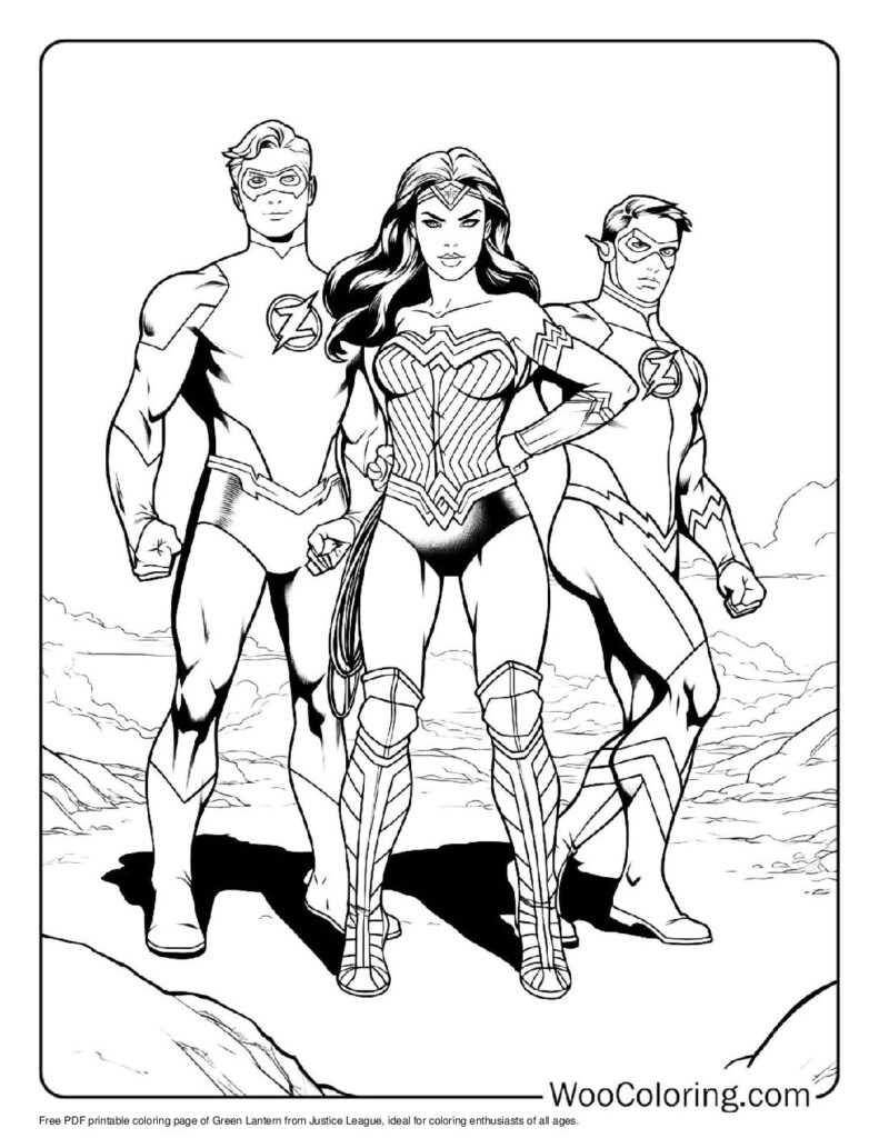 Green Lantern Coloring Sheet