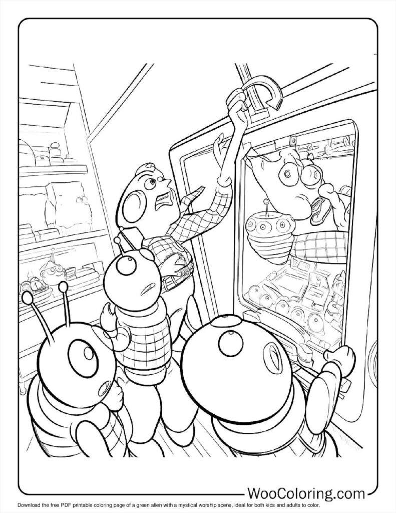 100  Alien coloring pages  Free PDF To Print  - 60