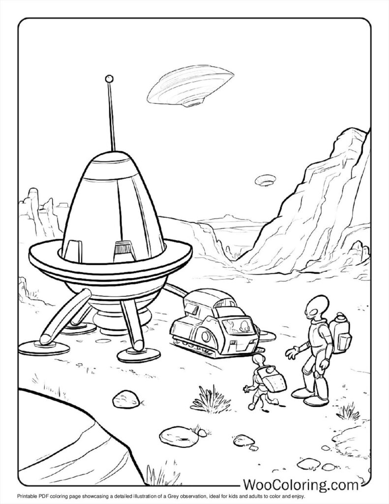 100  Alien coloring pages  Free PDF To Print  - 92