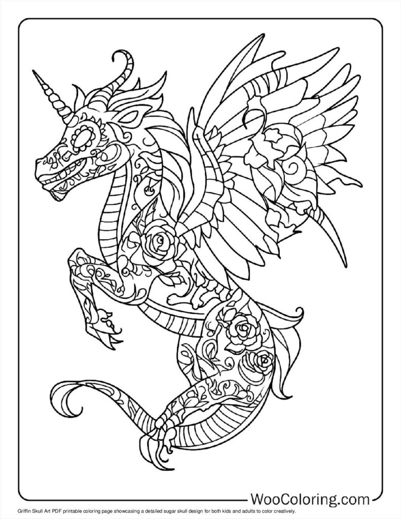 100  Sugar Skulls coloring pages  Free PDF To Print  - 56