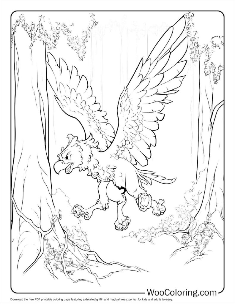 100  Griffin coloring pages  Free PDF To Print  - 39