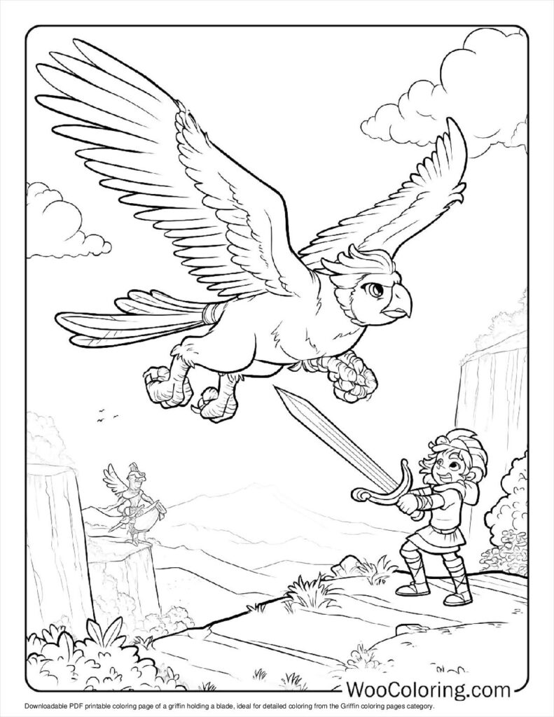 100  Griffin coloring pages  Free PDF To Print  - 15