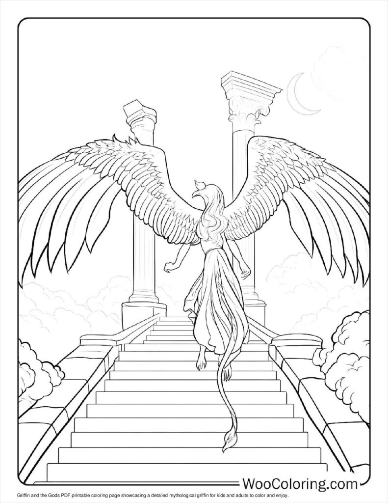 100  Griffin coloring pages  Free PDF To Print  - 78