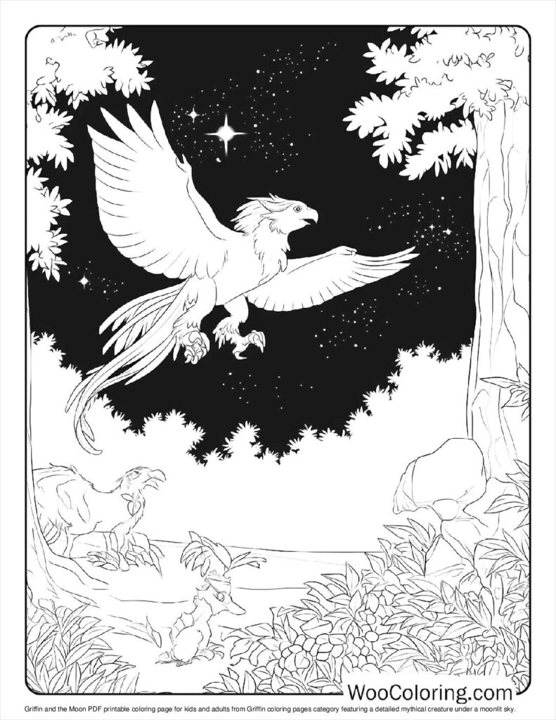 100  Griffin coloring pages  Free PDF To Print  - 49