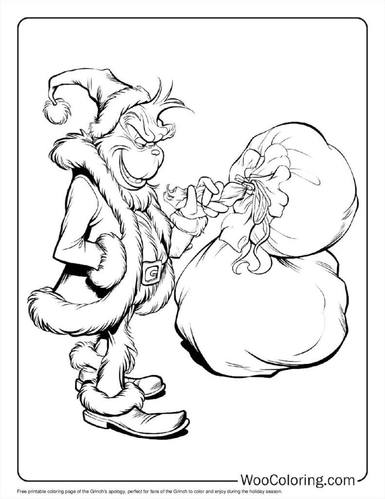 100  Grinch coloring pages  Free PDF To Print  - 5