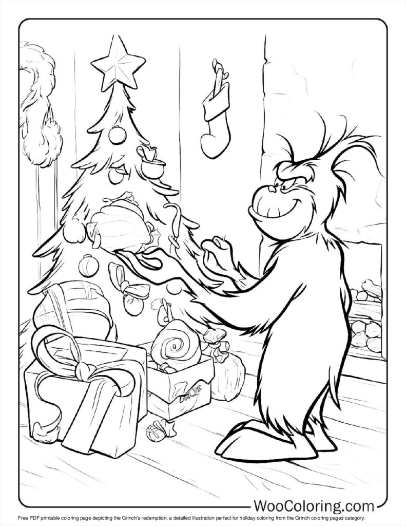 100  Grinch coloring pages  Free PDF To Print  - 83