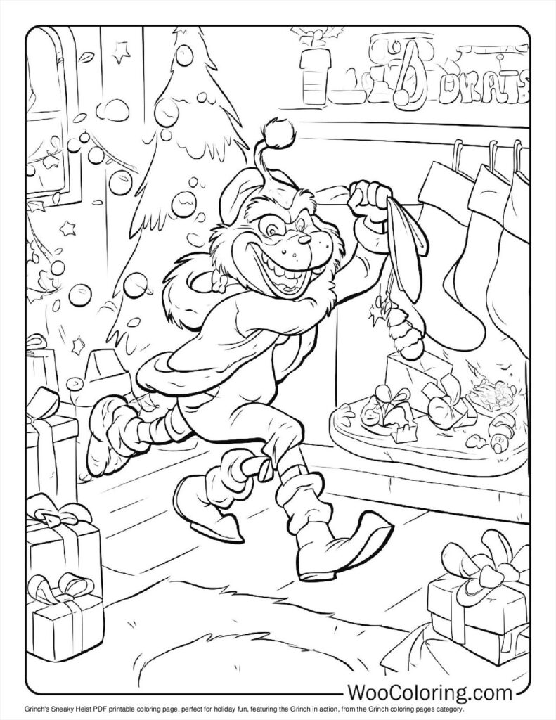 100  Grinch coloring pages  Free PDF To Print  - 1