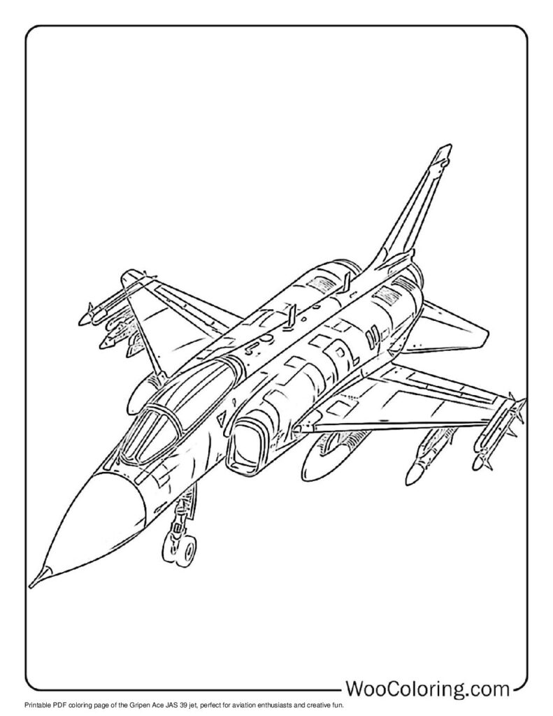 100  Jet coloring pages  Free PDF To Print  - 98