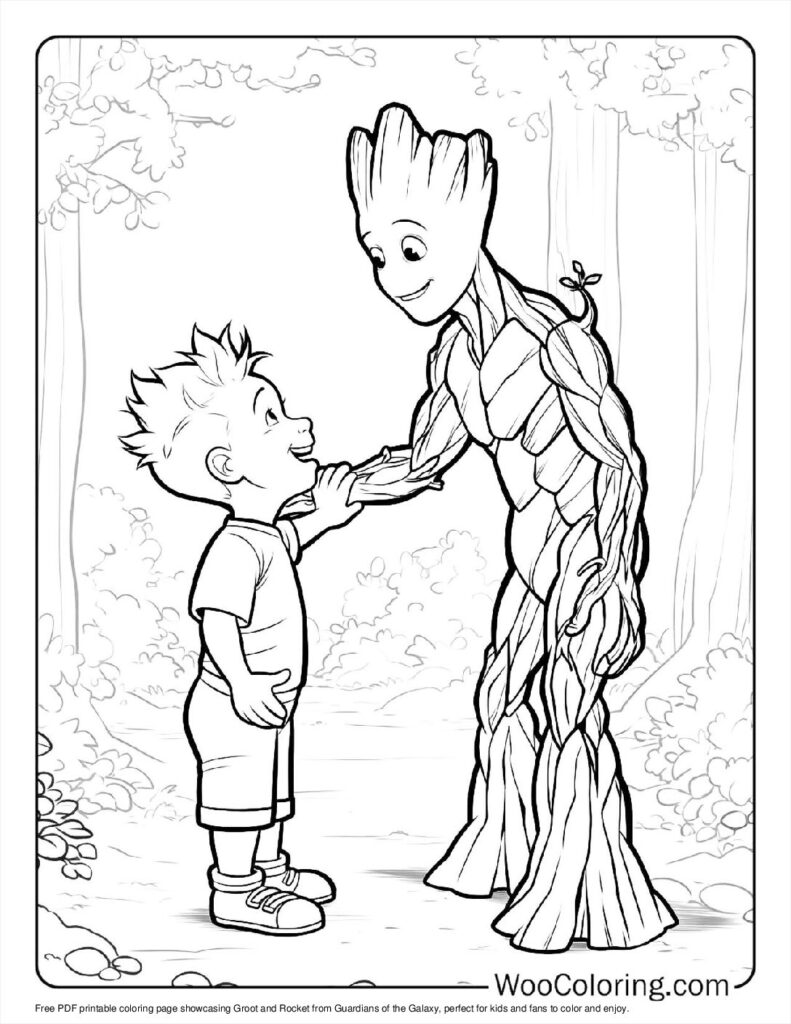 Groot and Rocket Bond