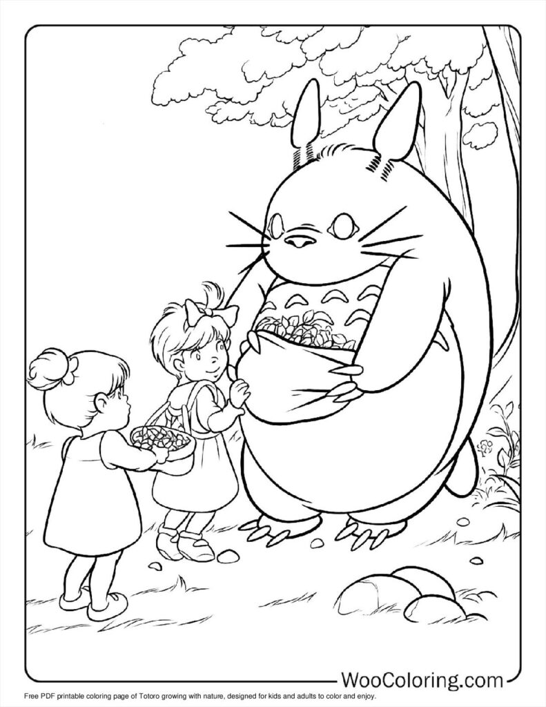 100  Totoro coloring pages  Free PDF To Print  - 61