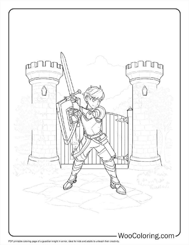 100  Knight coloring pages  Free PDF To Print  - 52