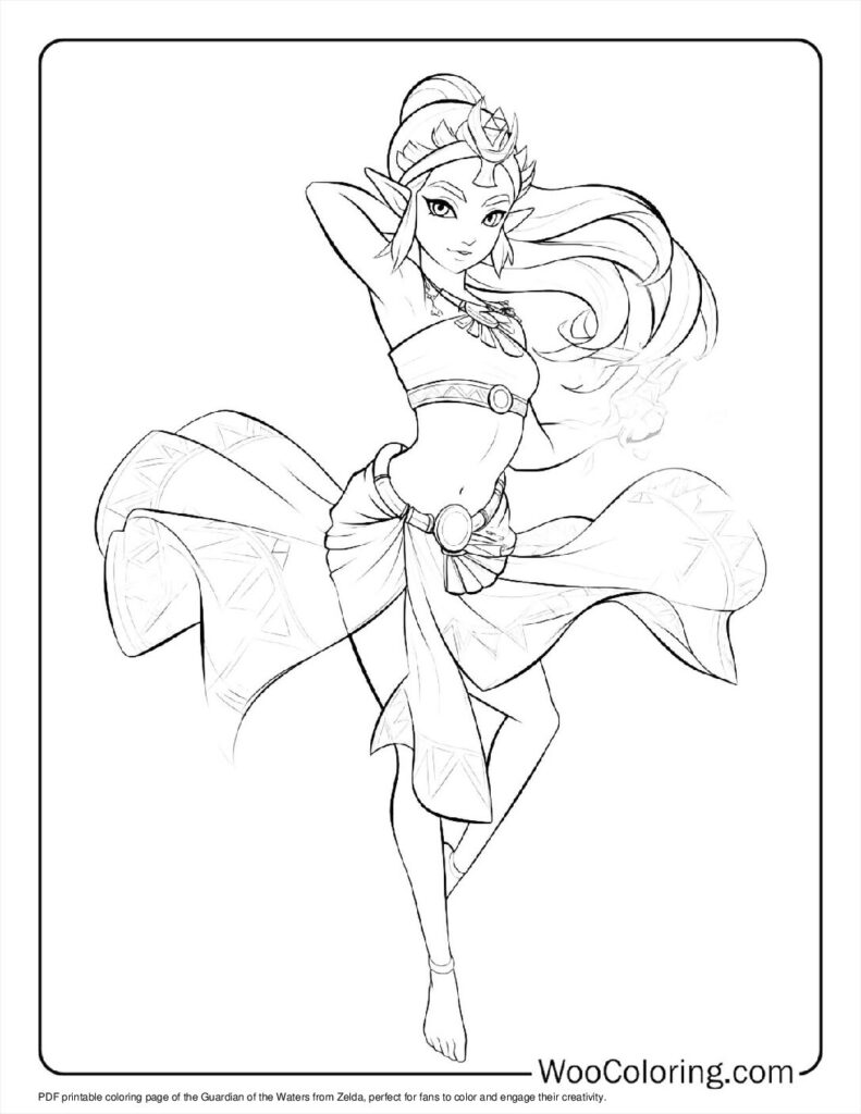 100  Zelda coloring pages  Free PDF To Print  - 48