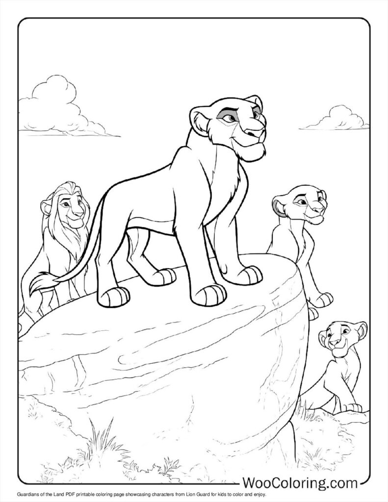 Guardians of the Land Coloring Page For Kids