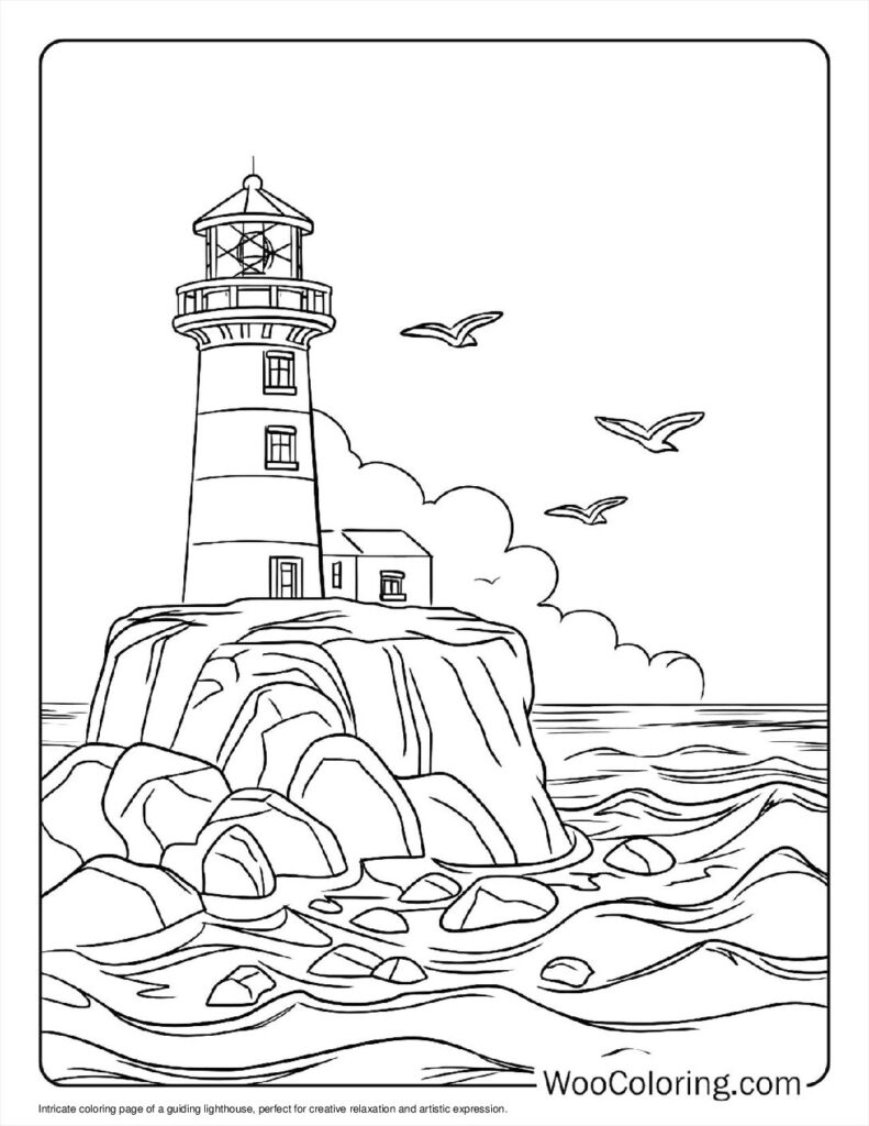 100 Lighthouse coloring pages Free PDF To Print - 62