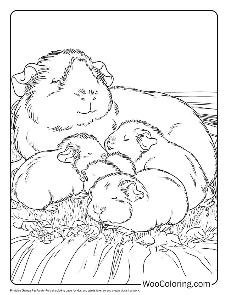 100 Guinea Pig coloring pages Free PDF To Print - 64
