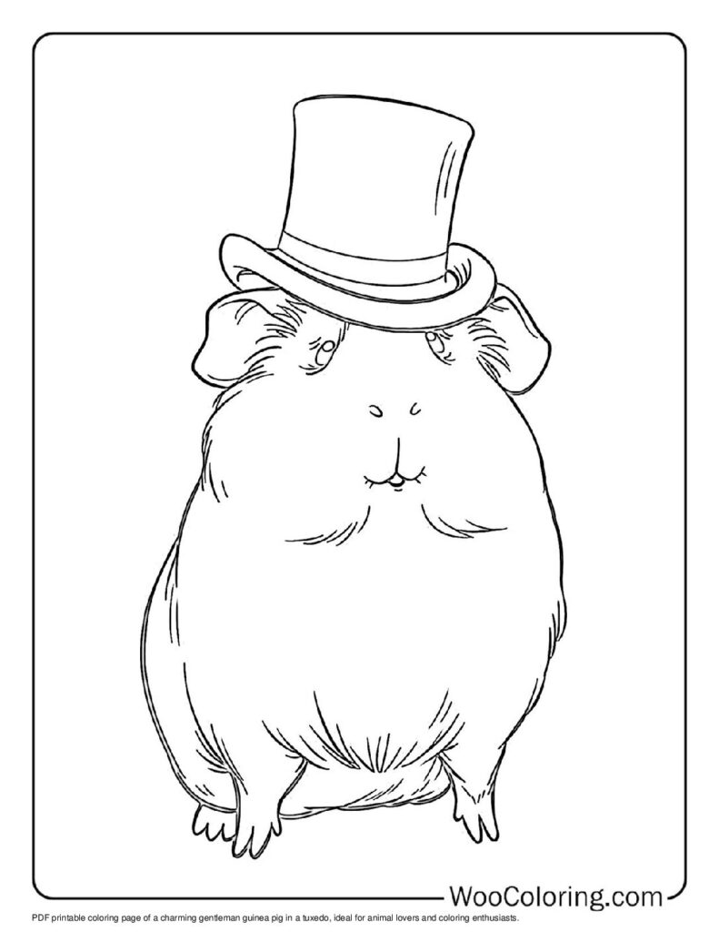 100 Guinea Pig coloring pages Free PDF To Print - 42