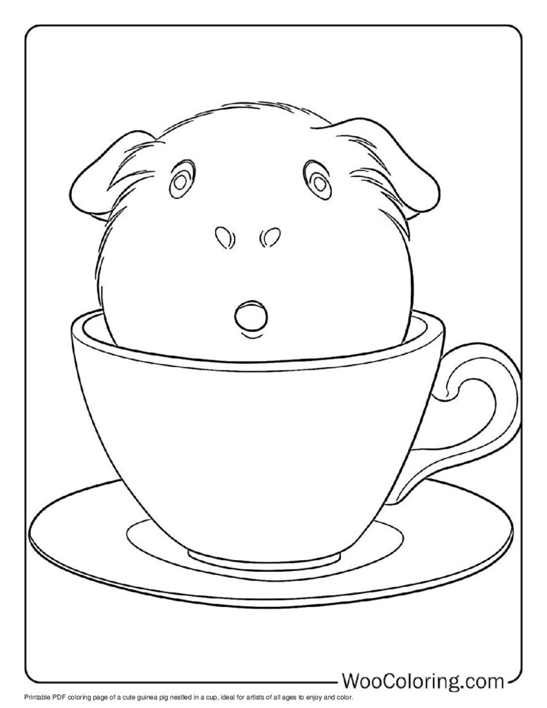 100 Guinea Pig coloring pages Free PDF To Print - 16