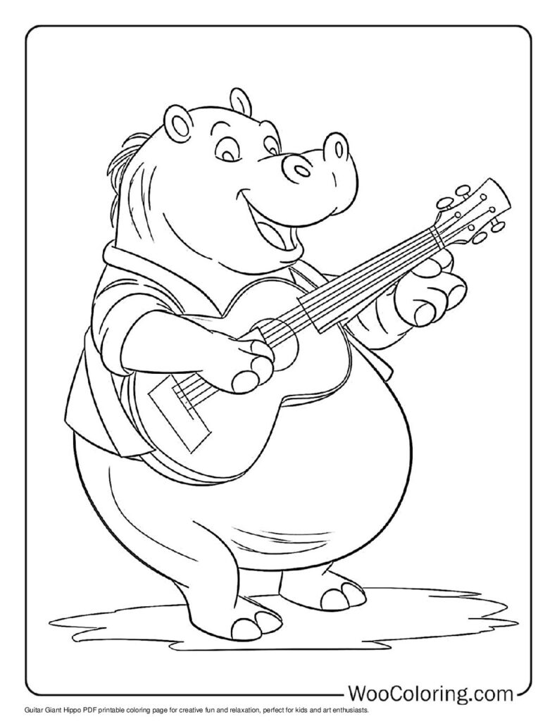 100  Hippo coloring pages  Free PDF To Print  - 81