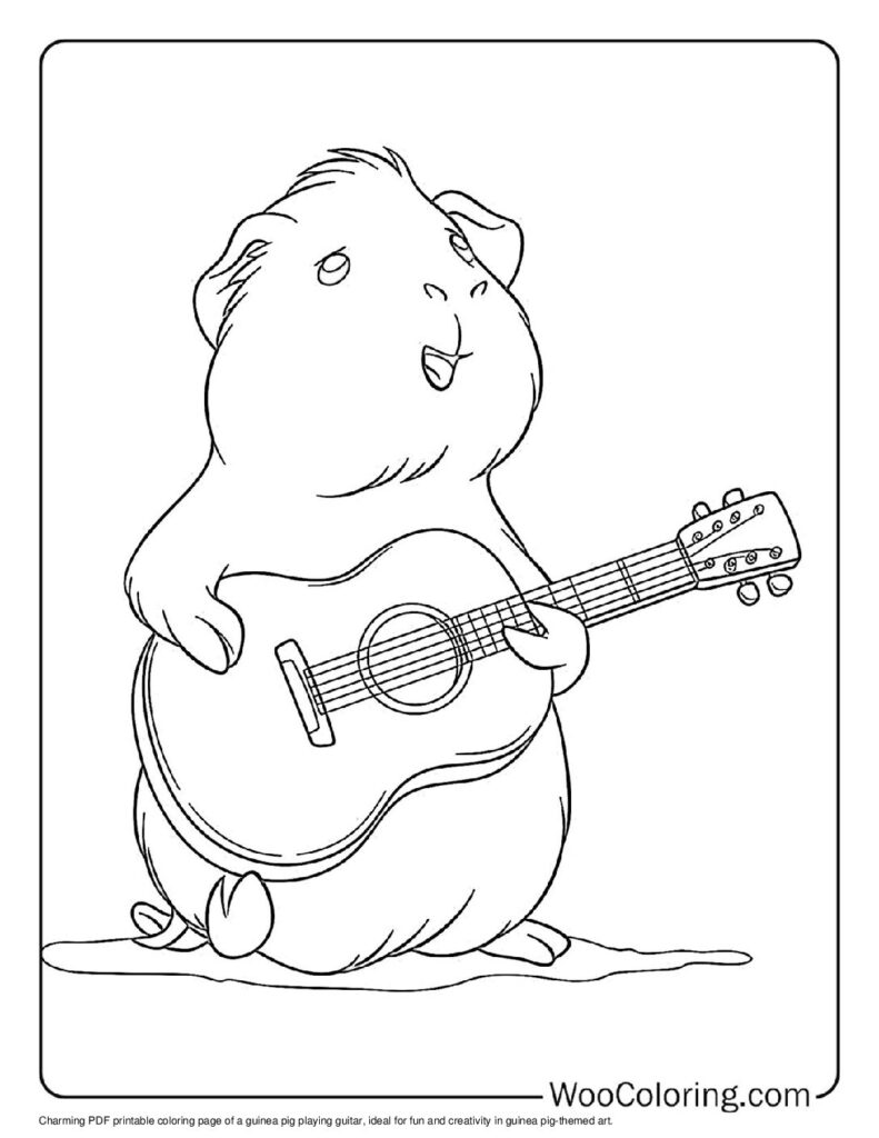 100 Guinea Pig coloring pages Free PDF To Print - 10