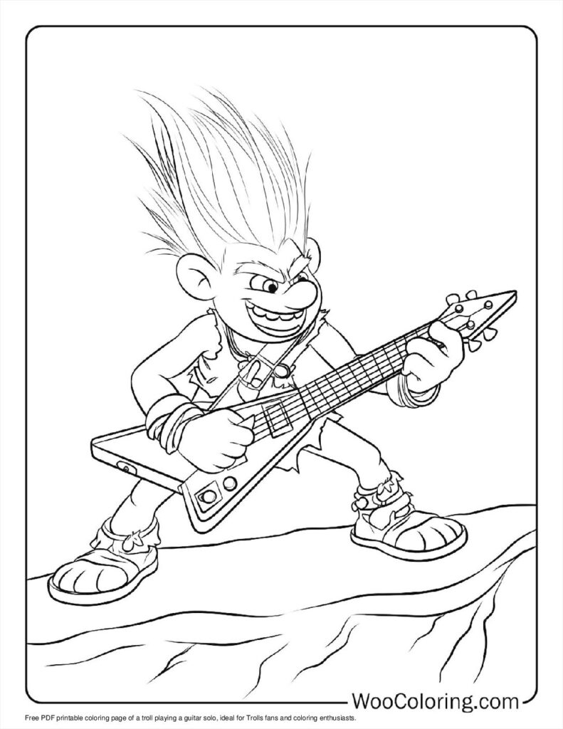 100 Trolls coloring pages Free PDF To Print - 52