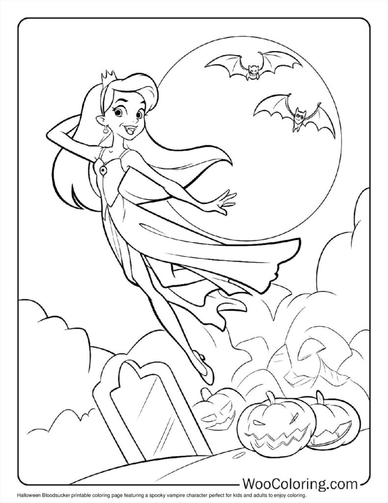 100 Vampire coloring pages Free PDF To Print - 11
