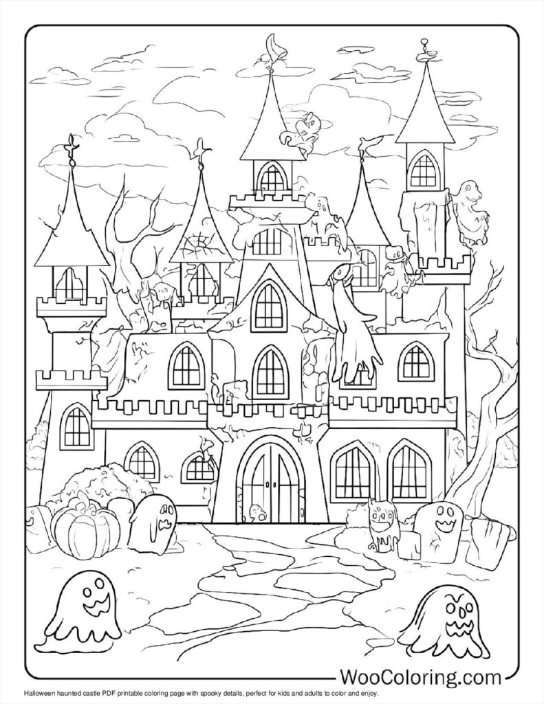 100  Castle coloring pages  Free PDF To Print  - 57