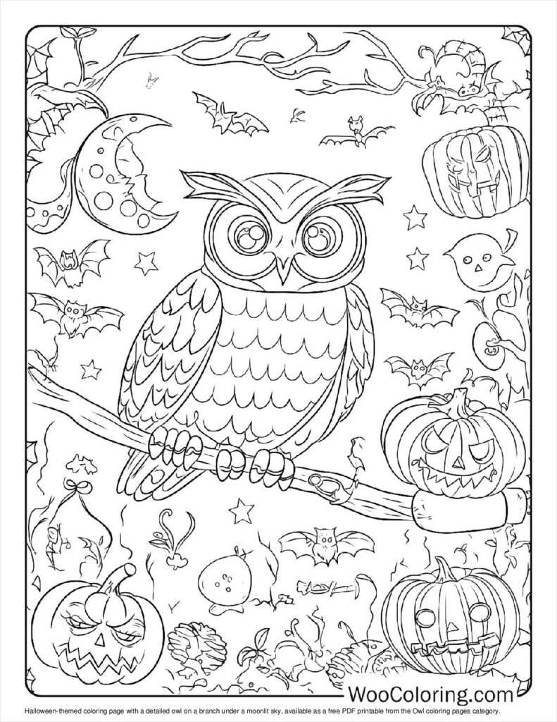 100  Owl coloring pages  Free PDF To Print  - 53