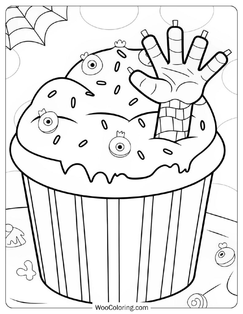 34 Cupcake Coloring Pages  Free PDF To Print  - 93