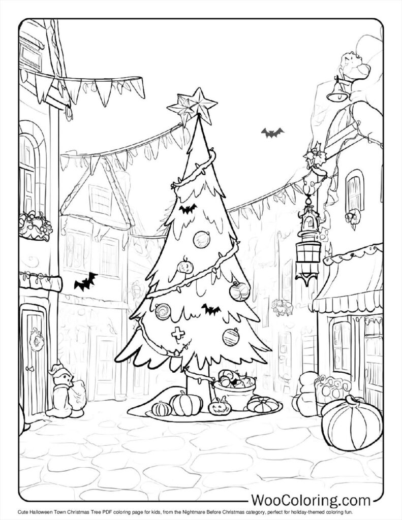 100  Nightmare Before Christmas coloring pages  Free PDF To Print  - 45
