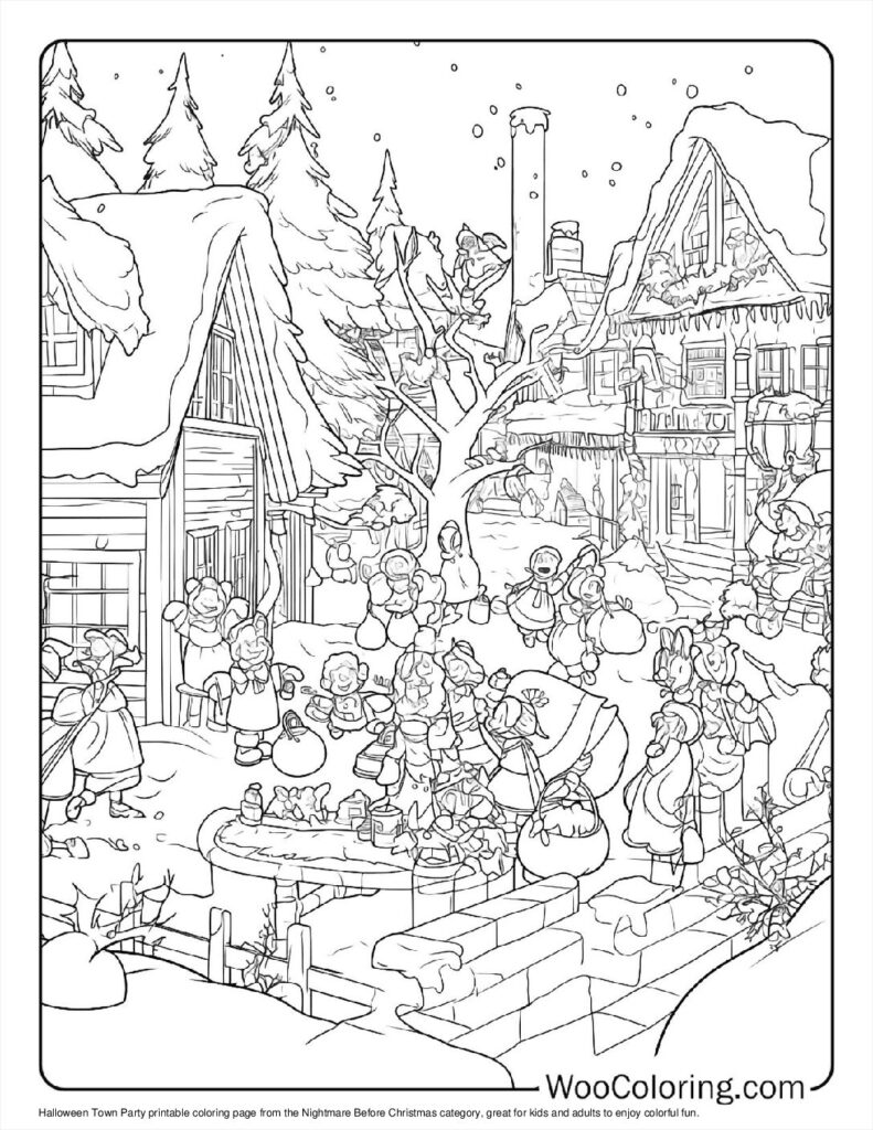 100  Nightmare Before Christmas coloring pages  Free PDF To Print  - 52