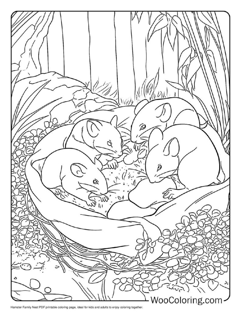 100  Hamster coloring pages  Free PDF To Print  - 56