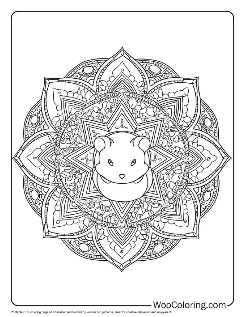 100  Hamster coloring pages  Free PDF To Print  - 13