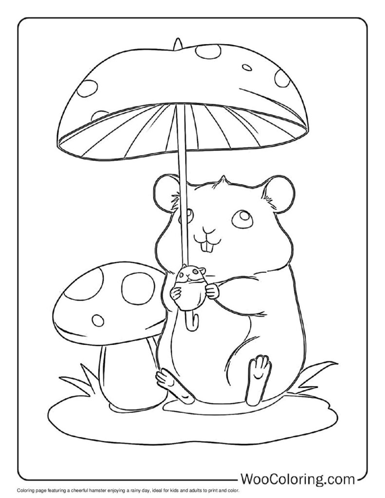 100  Hamster coloring pages  Free PDF To Print  - 82