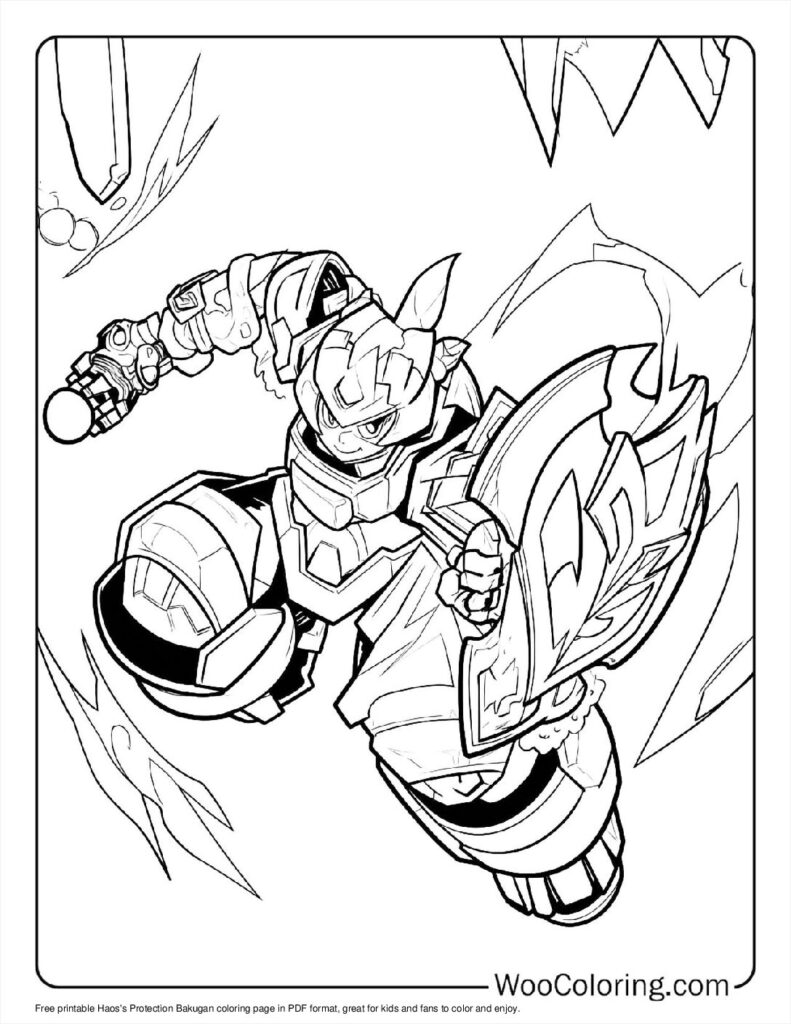 Haos's Protection Coloring Page