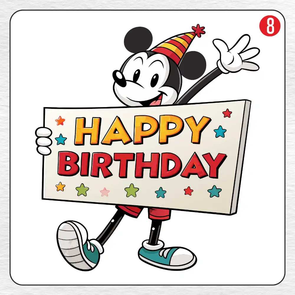 Happy Birthday coloring page drawing step 8