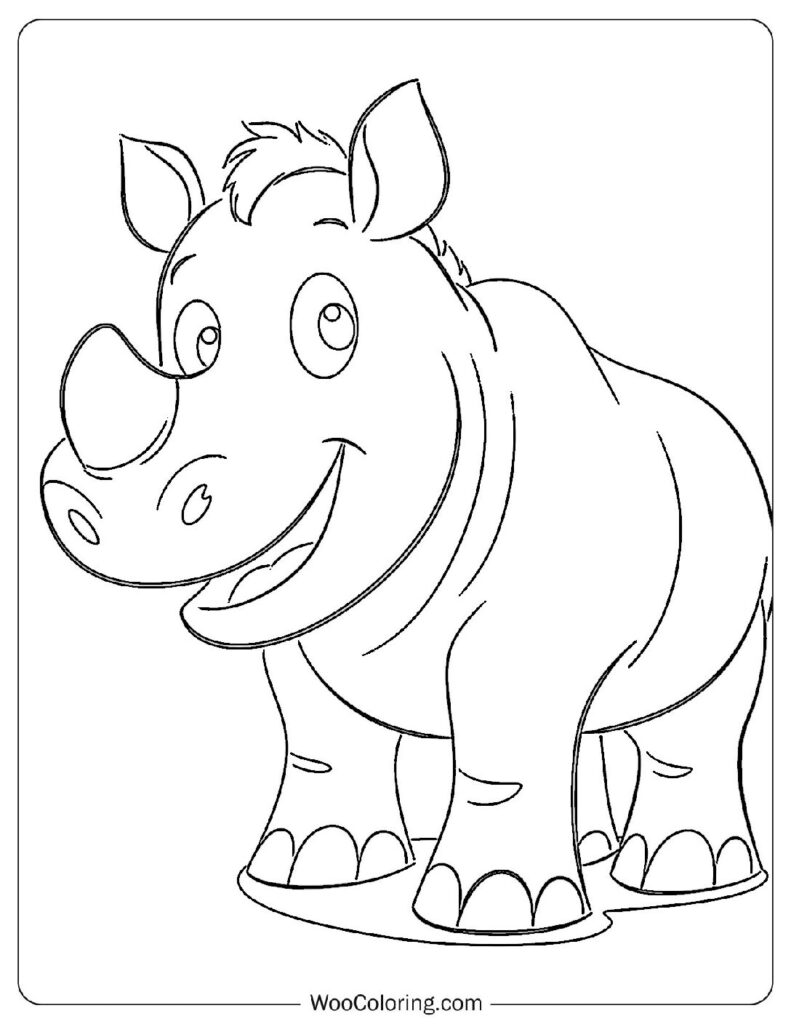 100  Rhino coloring pages  Free PDF To Print  - 52