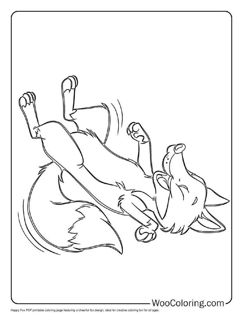 100  Fox coloring pages  Free PDF To Print  - 23