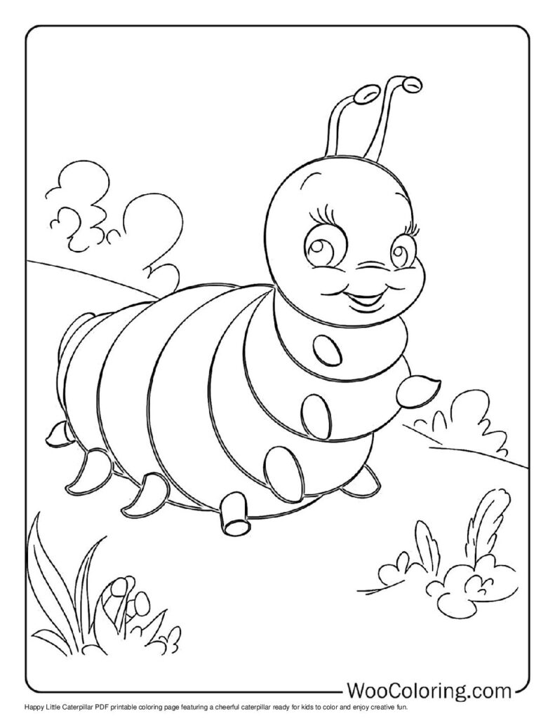 100 Caterpillar coloring pages Free PDF To Print - 34