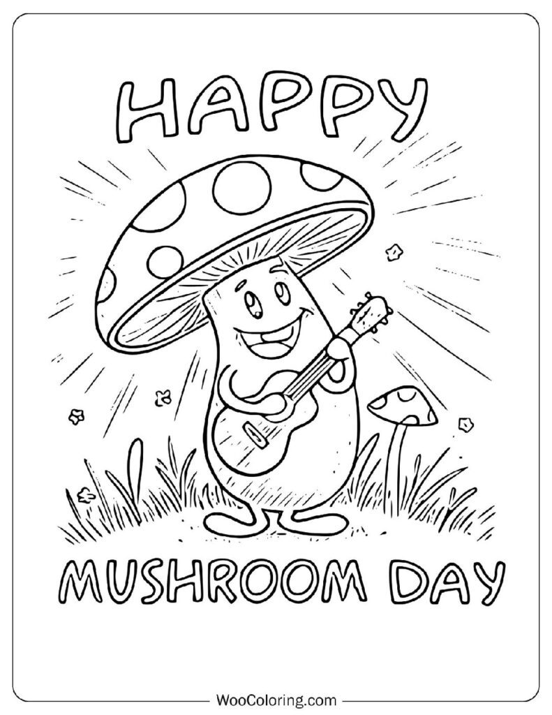 38 Mushroom Coloring Pages  Free PDF To Print  - 36