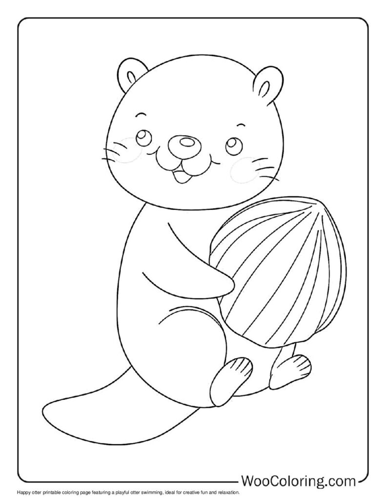 100  Otter coloring pages  Free PDF To Print  - 84