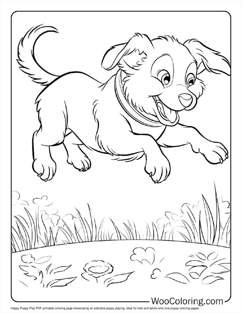 100  Puppy coloring pages  Free PDF To Print  - 9
