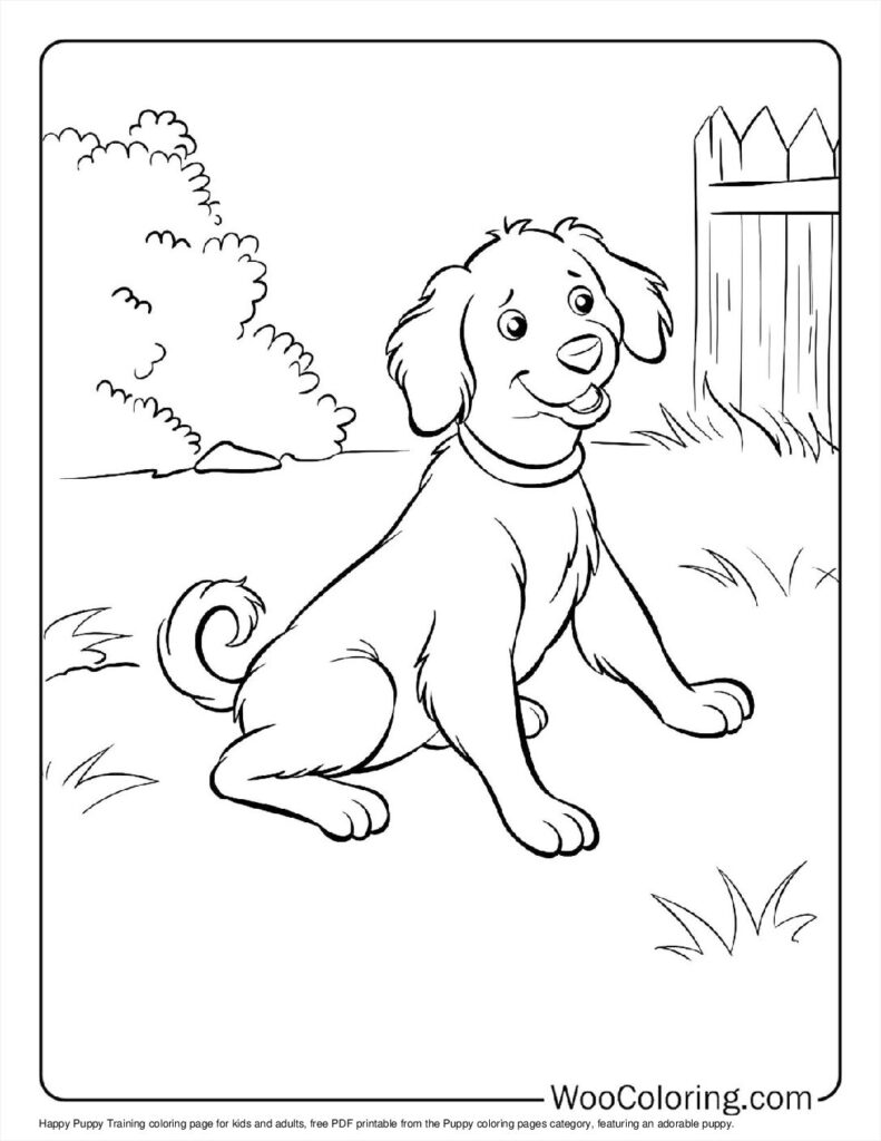 100  Puppy coloring pages  Free PDF To Print  - 48