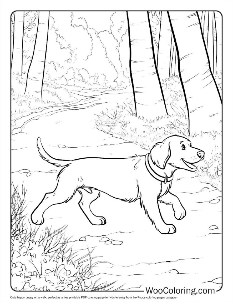 100  Puppy coloring pages  Free PDF To Print  - 2