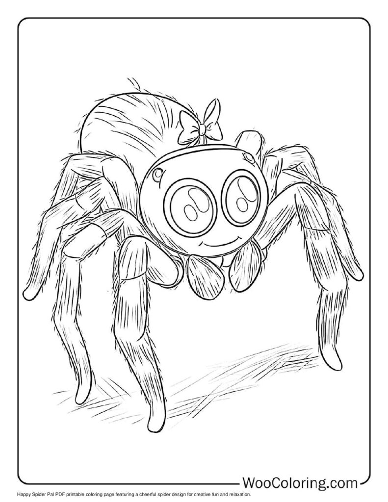 100  Spider coloring pages  Free PDF To Print  - 17