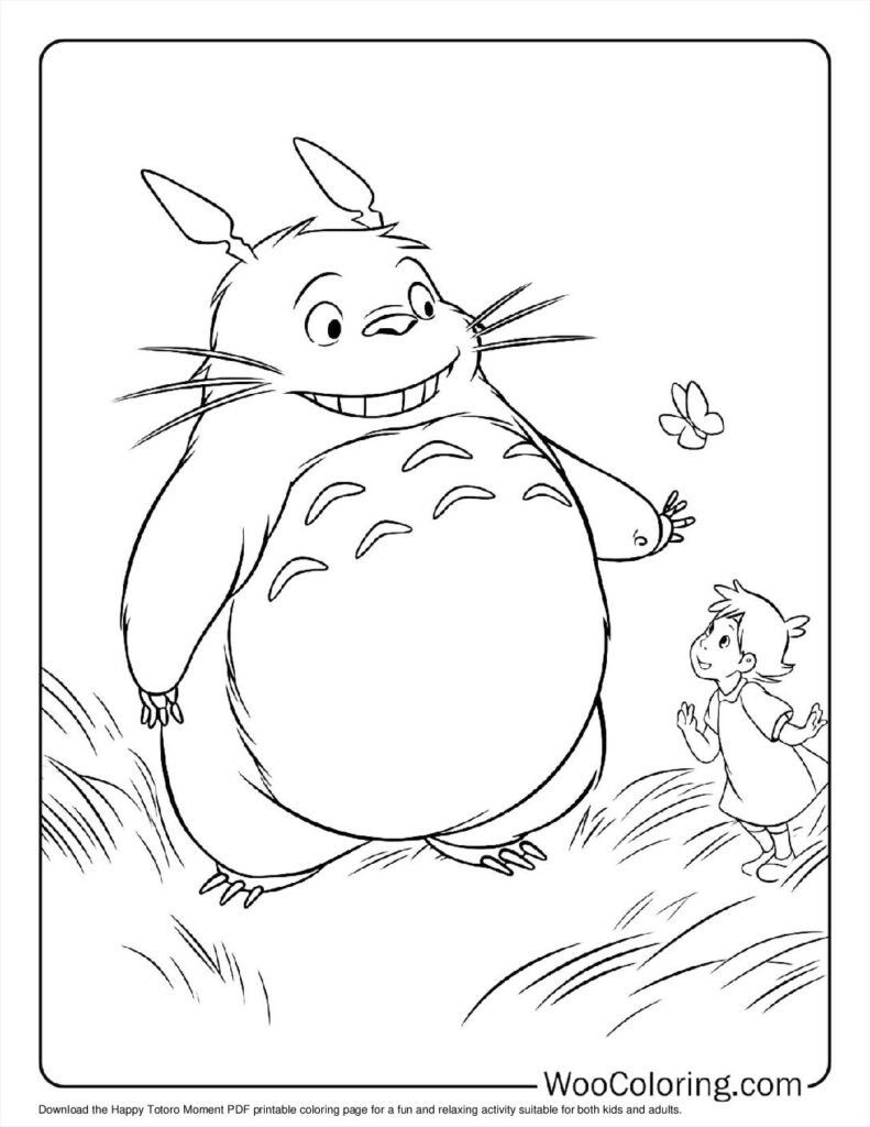 100  Totoro coloring pages  Free PDF To Print  - 87