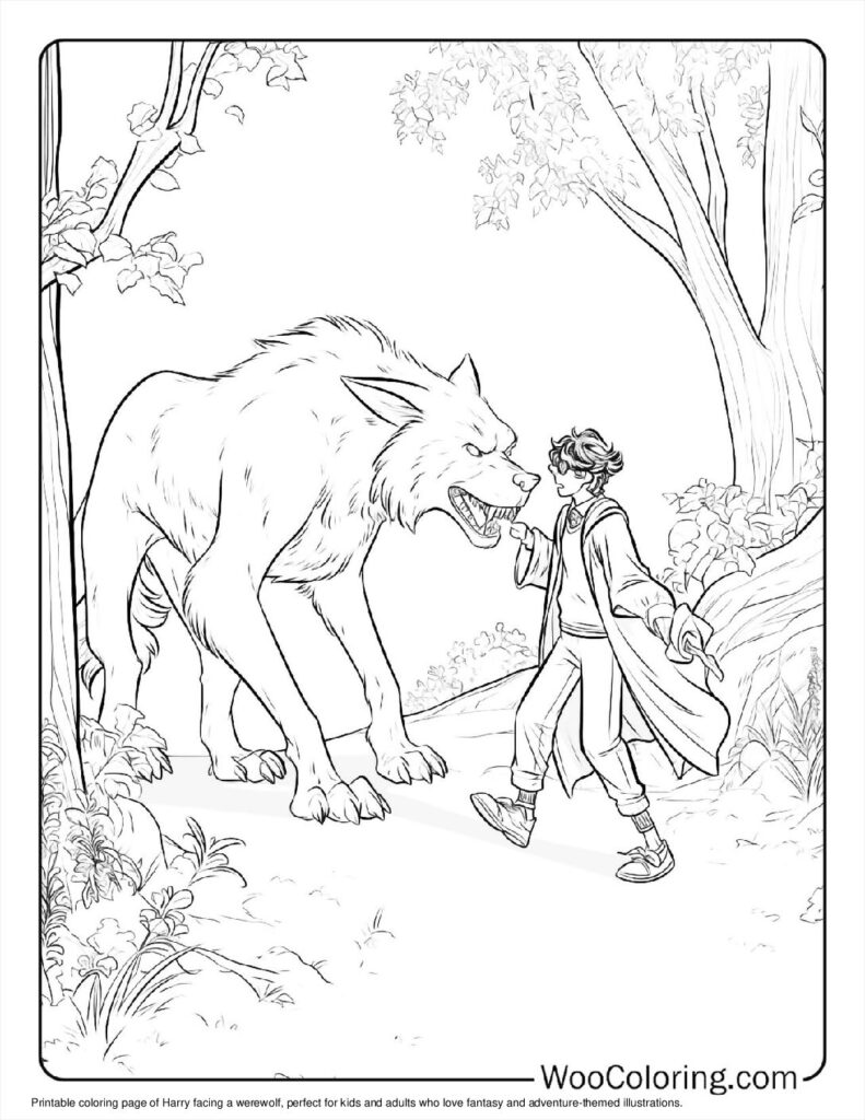 100  Werewolf coloring pages  Free PDF To Print  - 13