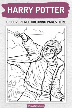 Harry Potter coloring pages designs for kids